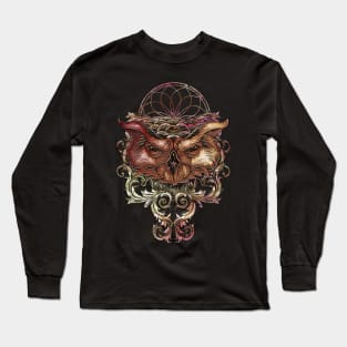 Decorative owl with dreamcatcher Long Sleeve T-Shirt